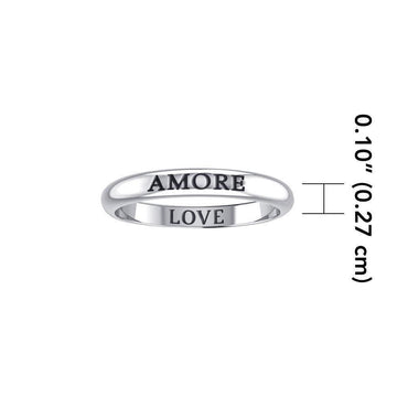 AMORE LOVE Sterling Silver Ring TRI610